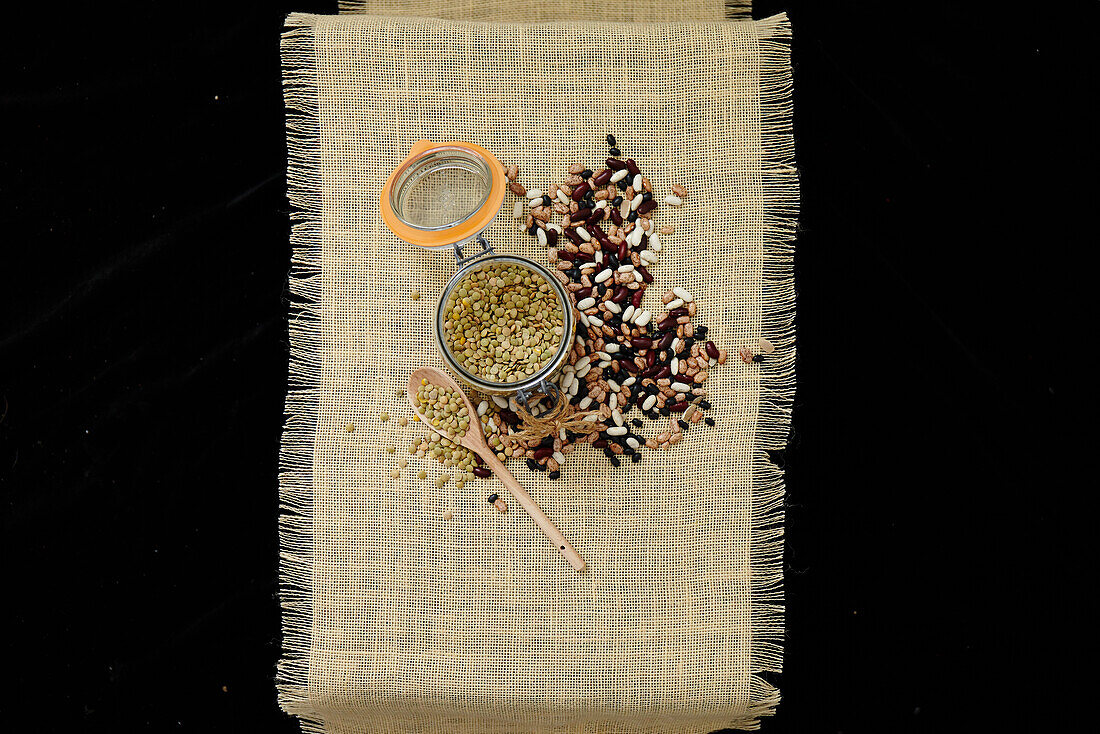 Grains and lentils