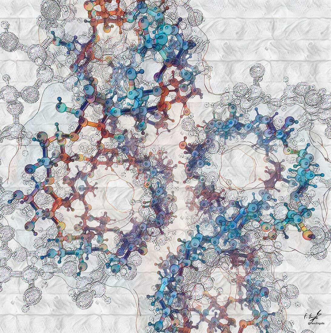 Cycloamylose molecule, illustration