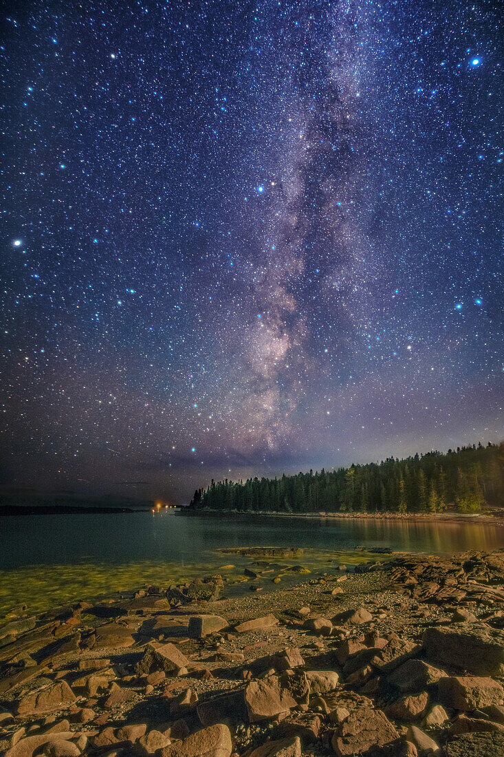 Milky Way over Acadia National Park, Maine, USA
