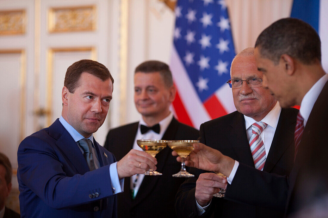 President Barack Obama and Russian President Dmitry Medvedev
