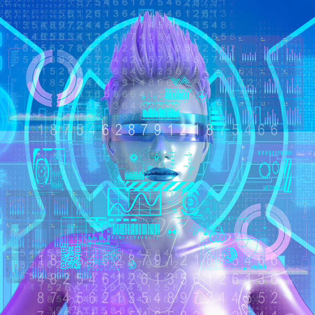 Cyborg, conceptual illustration
