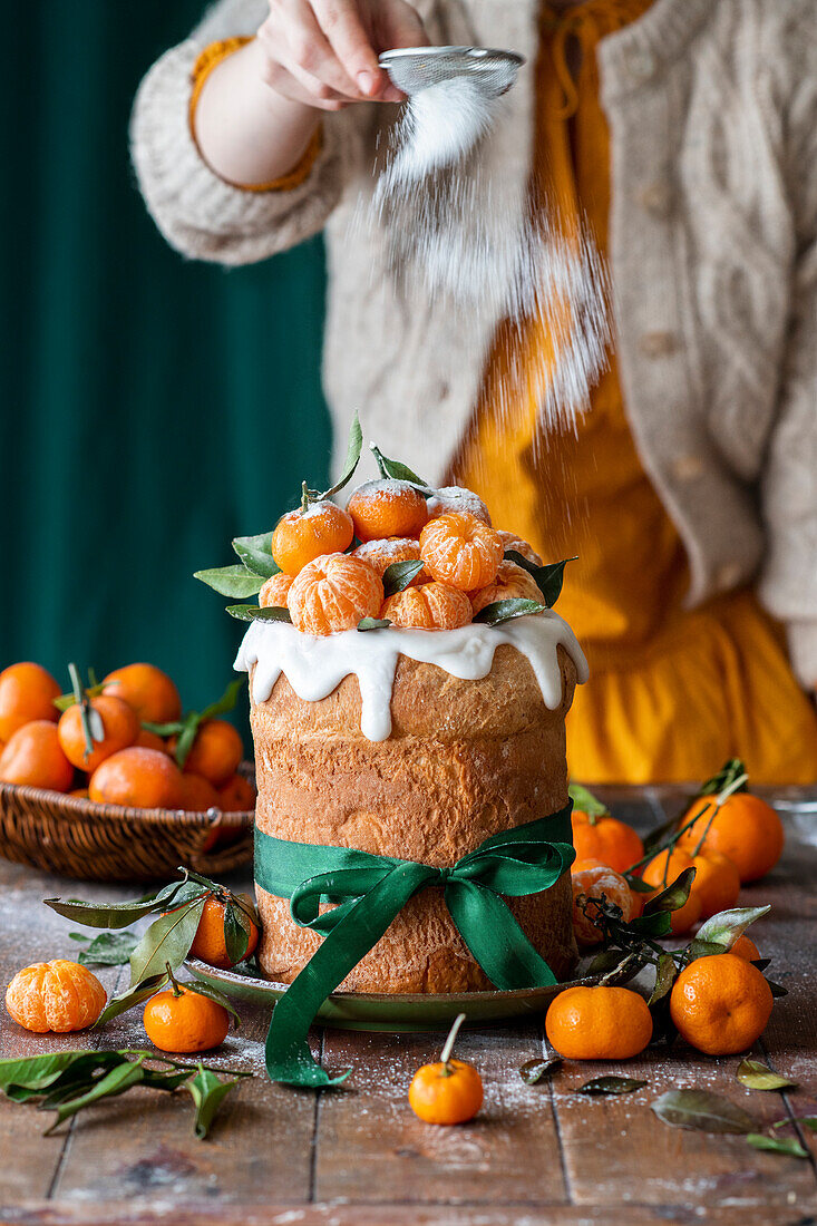 Mandarinen-Panettone