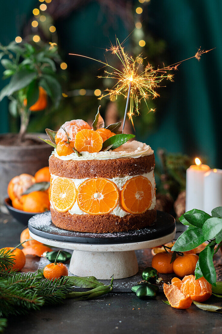 Tangerine cake for Christmas