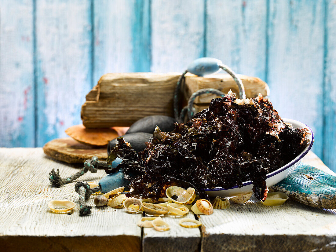 Laverbread (seaweed, Wales)