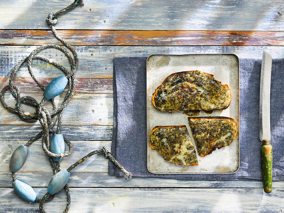 Ultimate Welsh Rarebit with Laverbread (Seaweed, Wales)