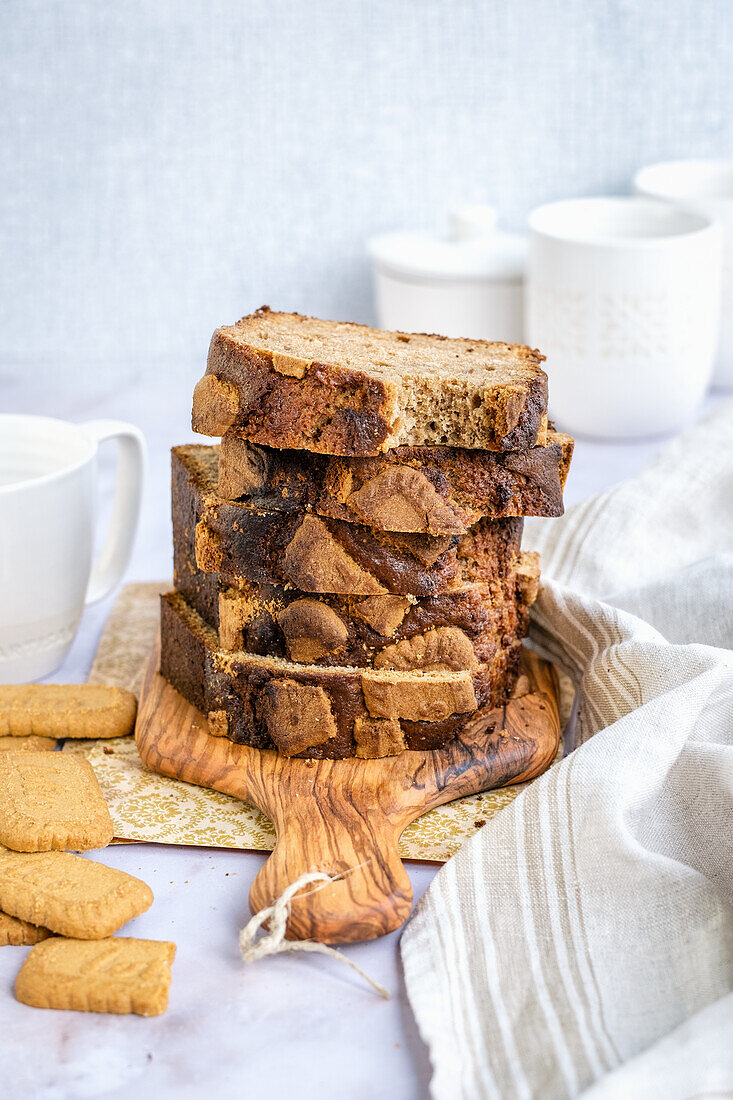 Biscoff banana bread