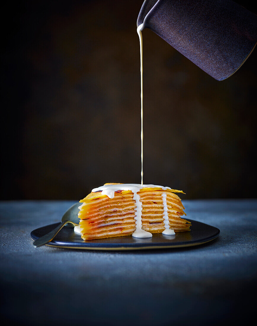 Parsi pancakes cake