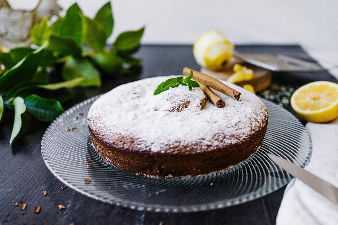 Zitronenkuchen mit Zimt