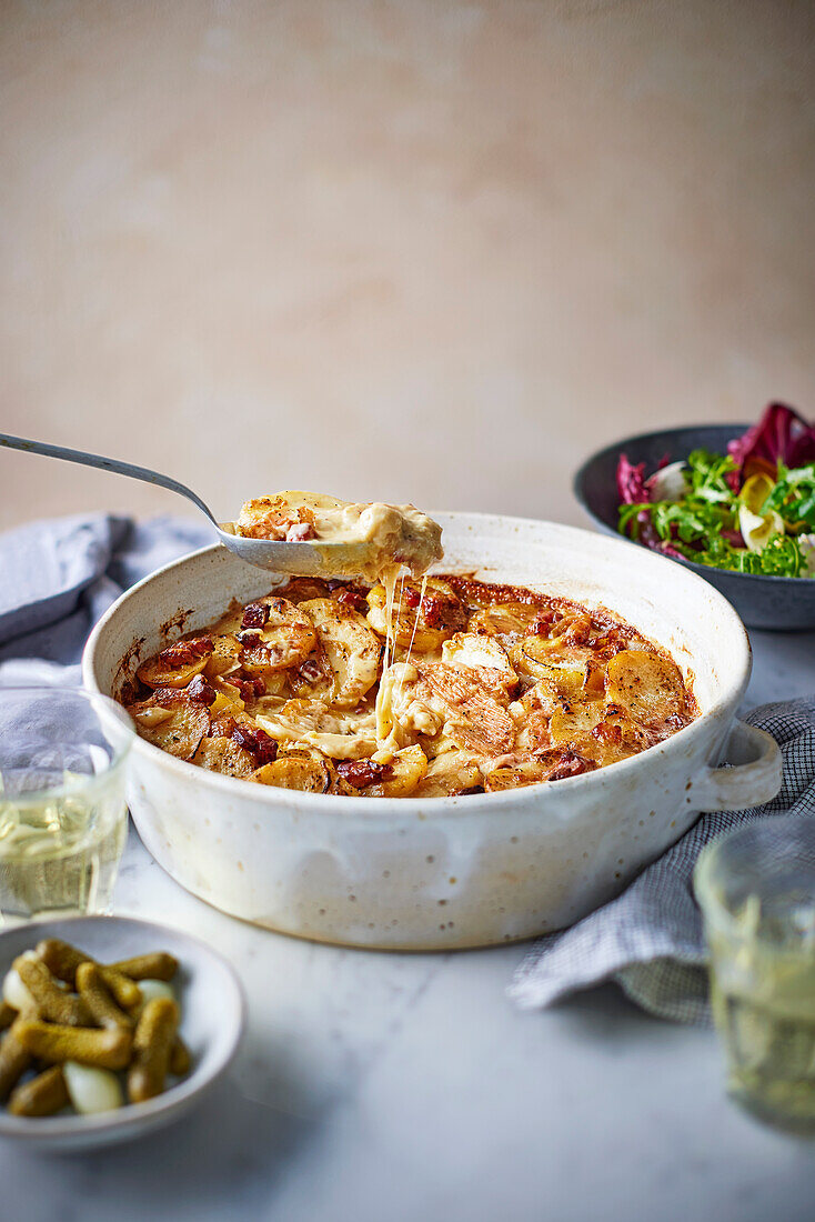 Tartiflette - potato gratin with bacon and cheese