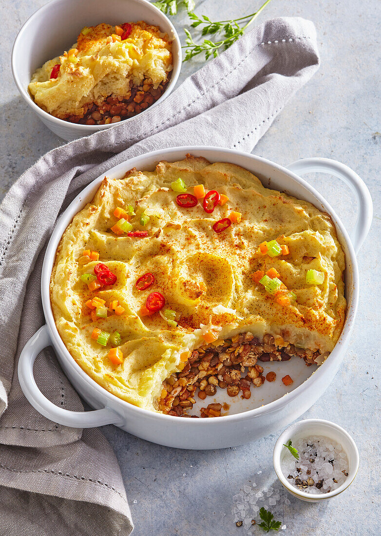 Shephards Pie with lentils