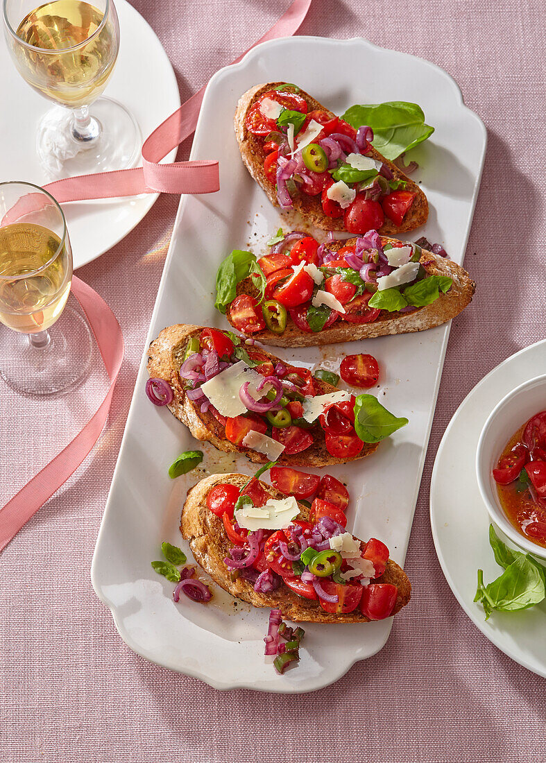 Würzige Bruschetta