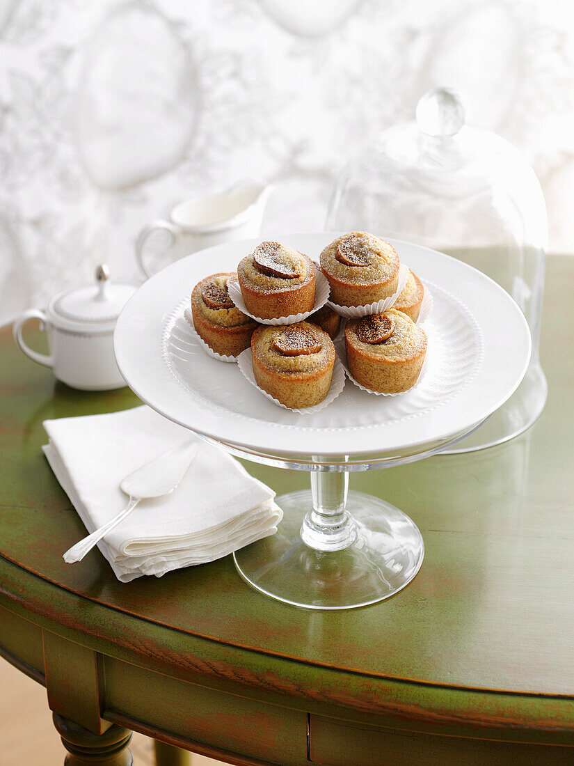 Fig and walnut friands