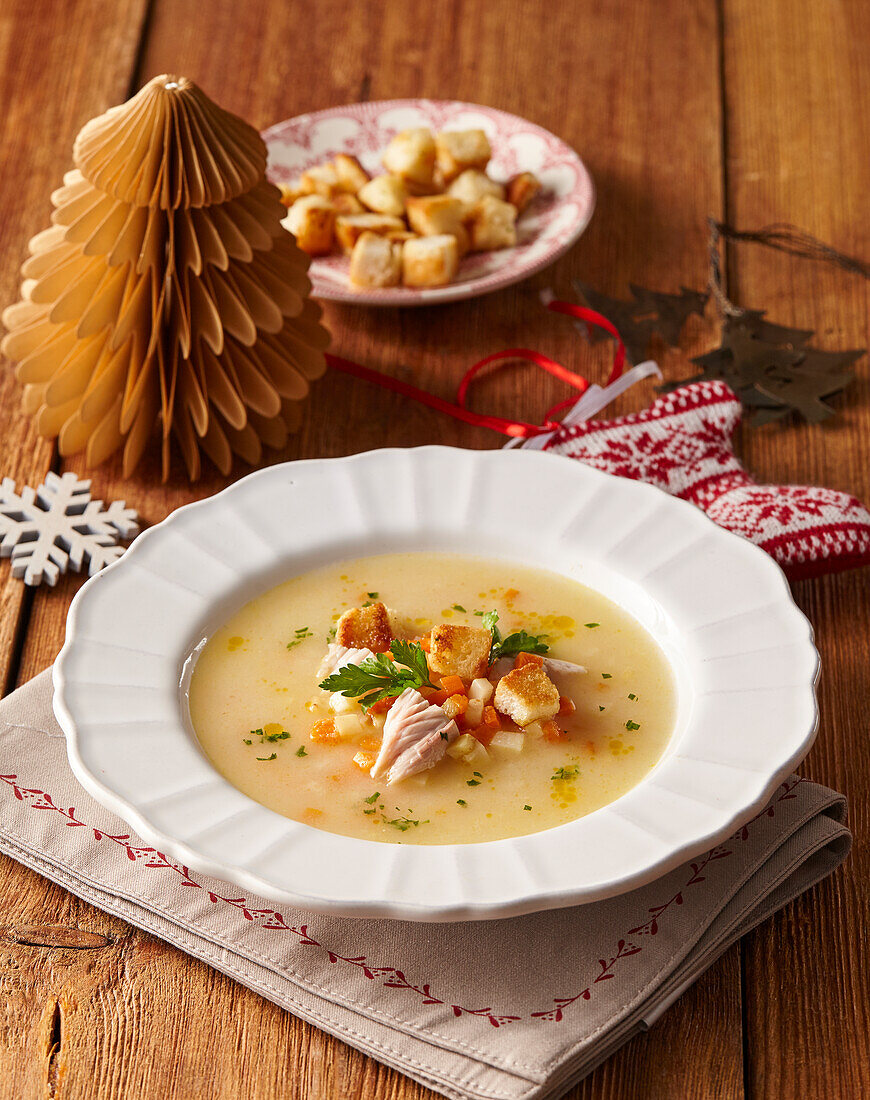 Festive fish soup for Christmas