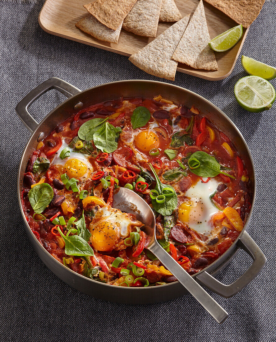 Huevos Rancheros (mexikanisches Frühstück)