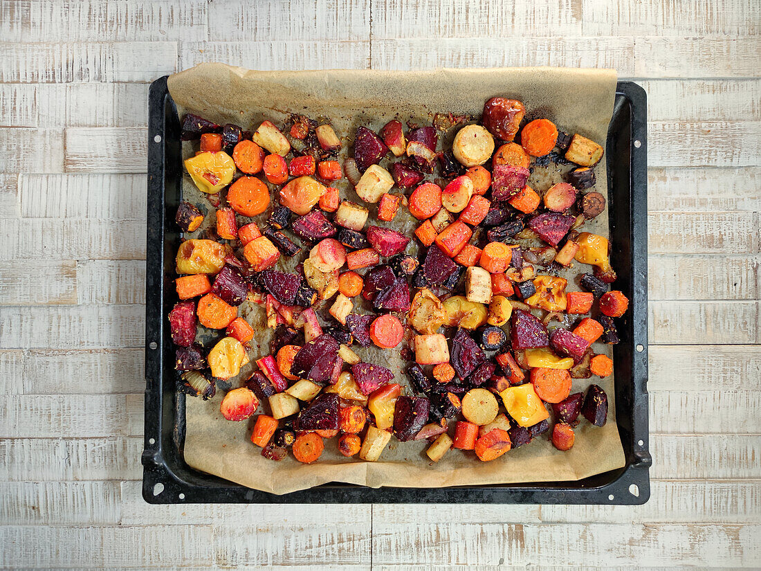 Baked vegetables