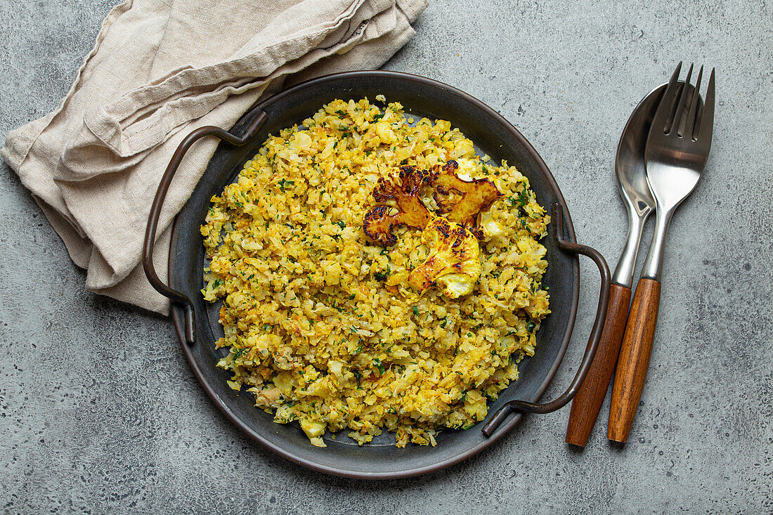 Fried cauliflower rice