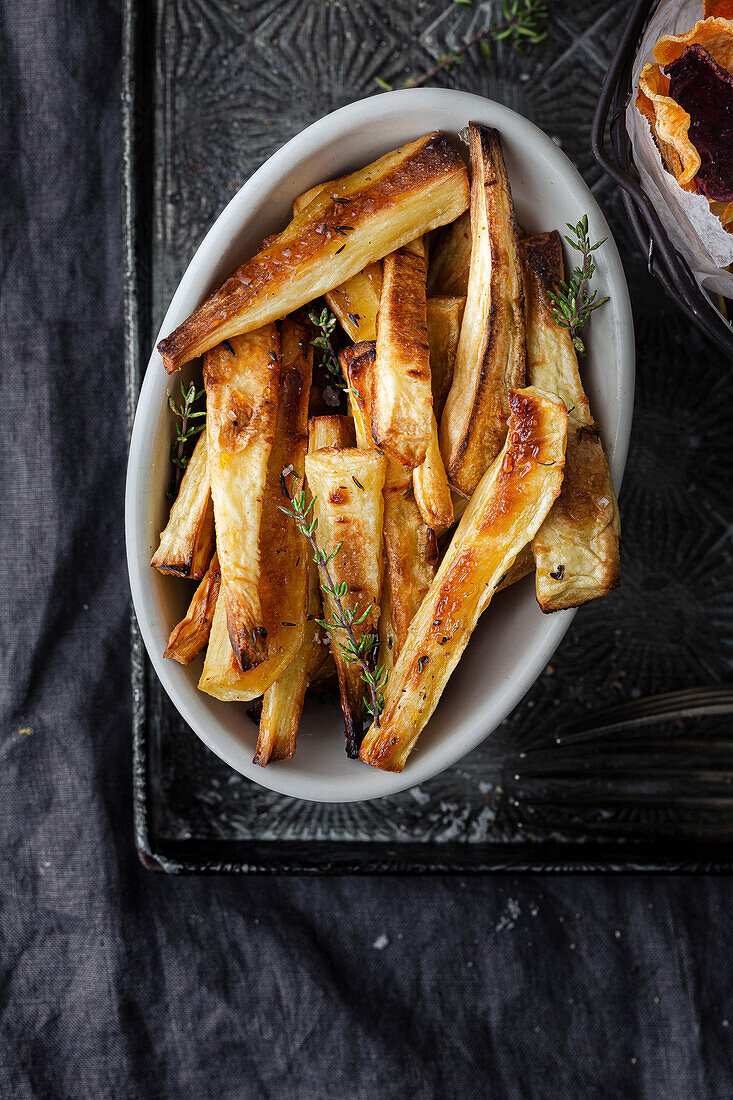 Roasted parsnips