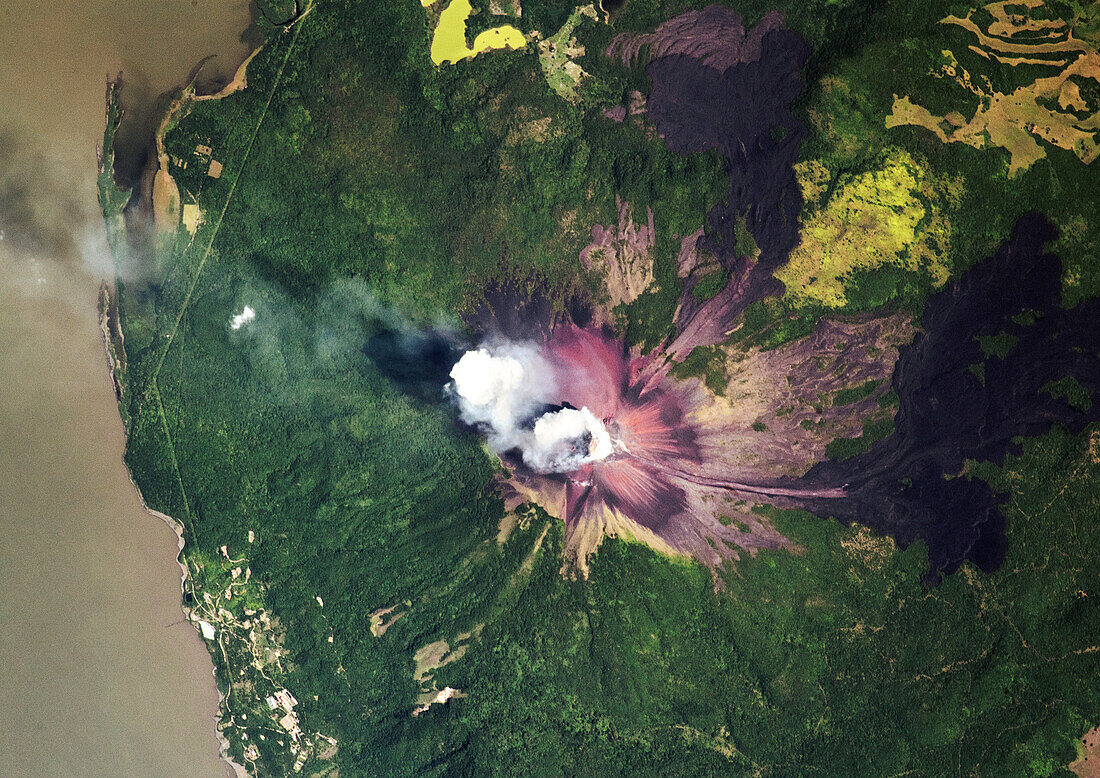 Momotombo, Nicaragua, satellite image