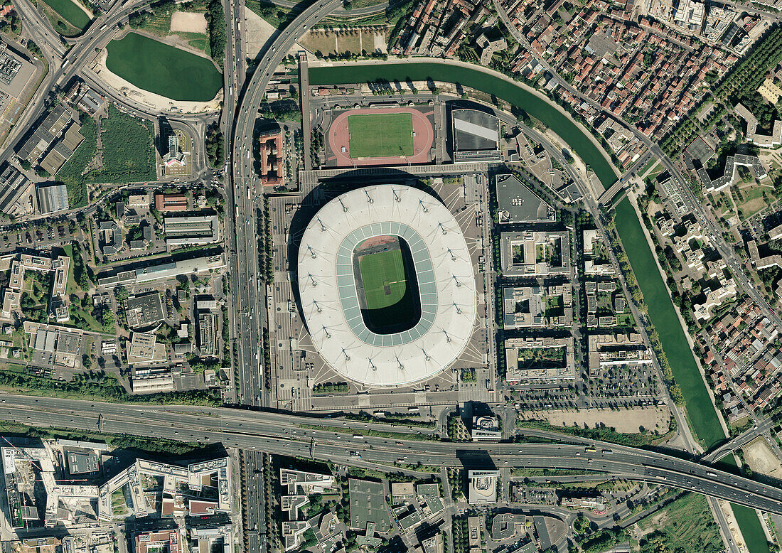 Stade de France, Paris, France, satellite image