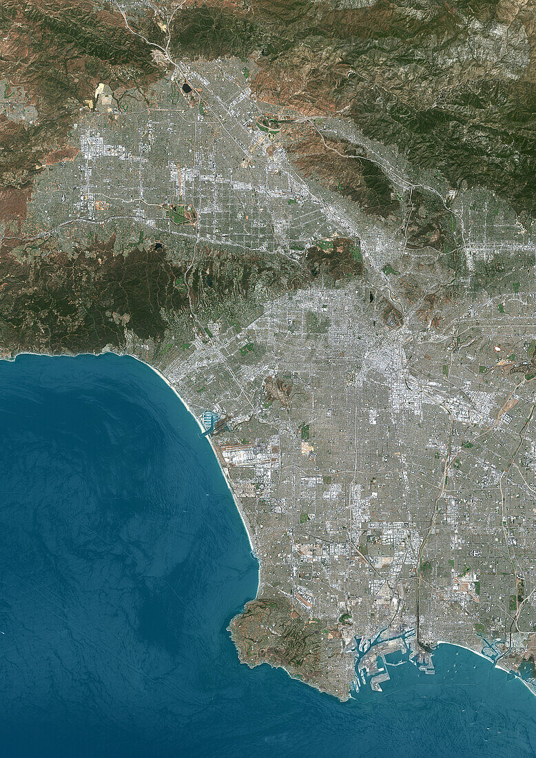 Los Angeles, California, USA, satellite image