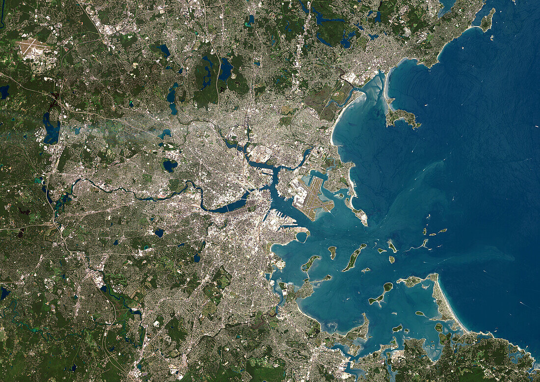 Boston, Massachusetts, USA, satellite image