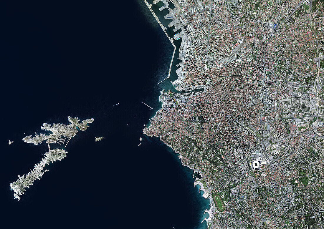 Marseille, France, aerial photography