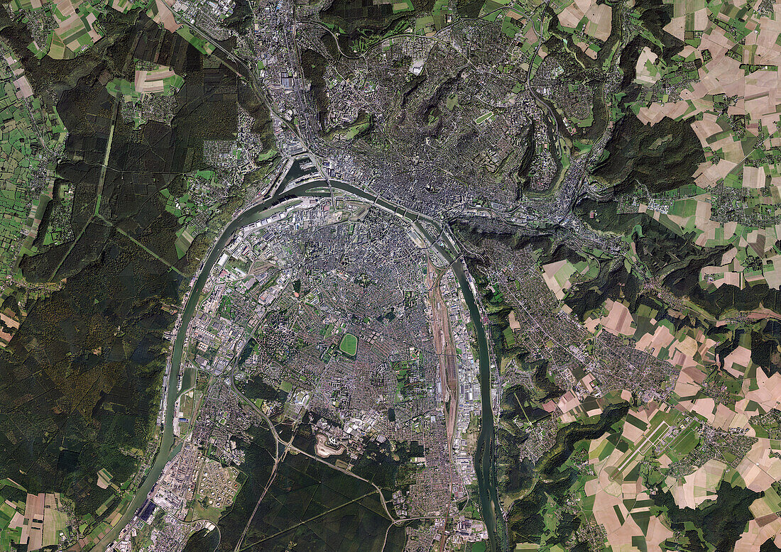 Rouen, France, aerial photography