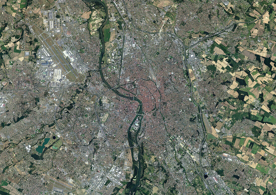 Toulouse, France, aerial photography