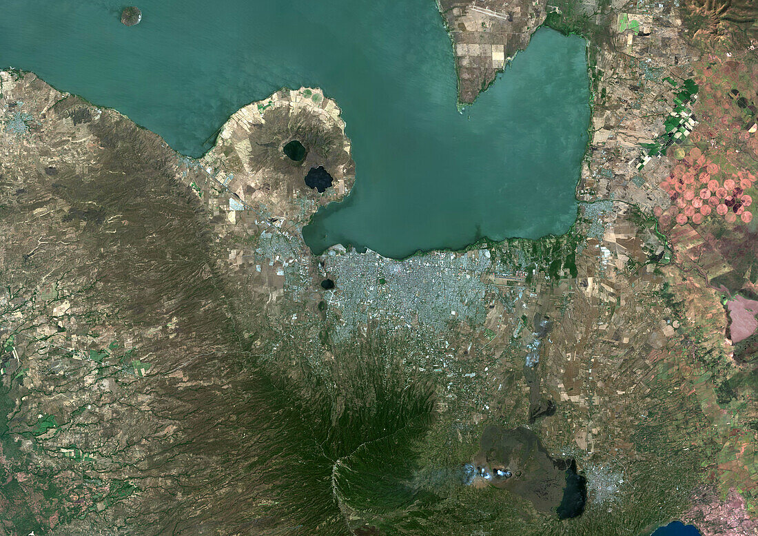 Managua, Nicaragua, satellite image
