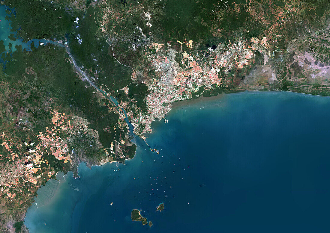 Panama City, Panama, satellite image