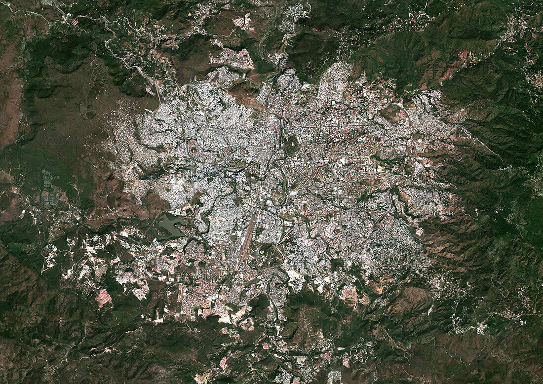 Tegucigalpa, Honduras, satellite image