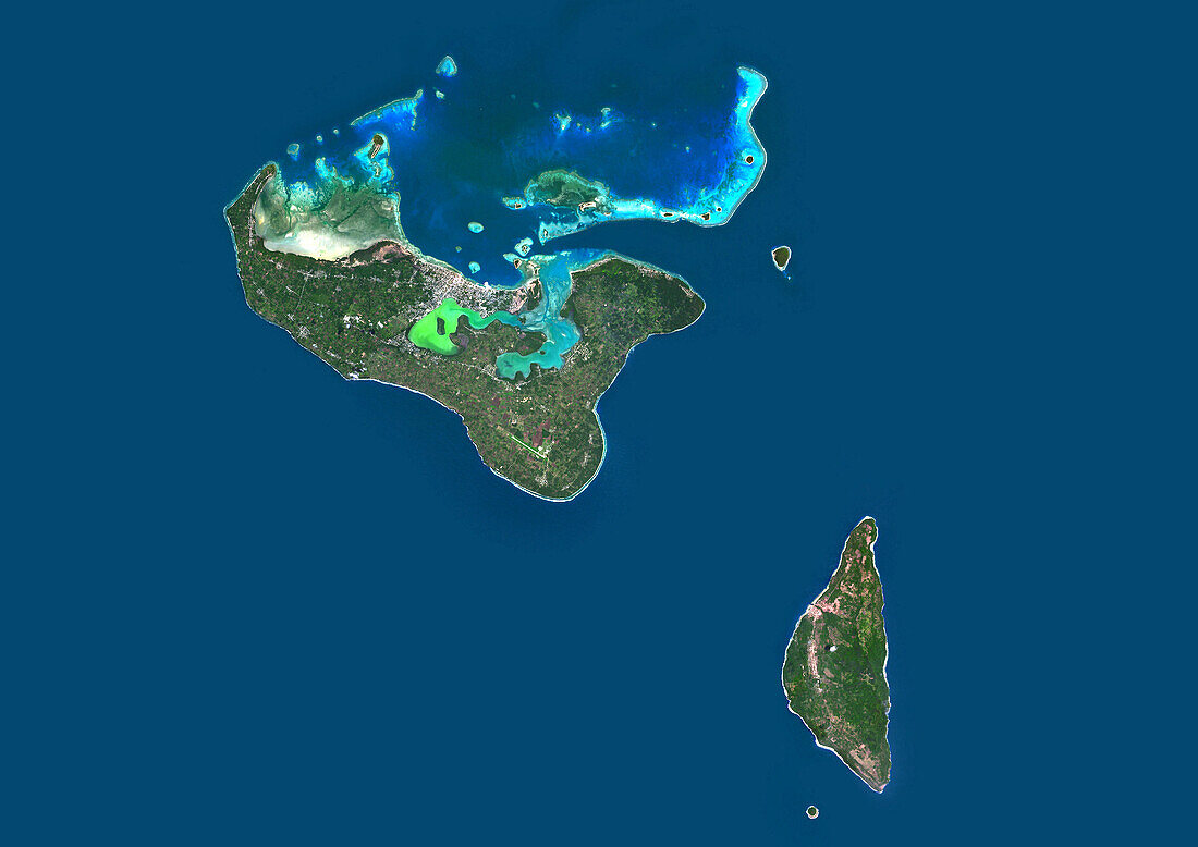 Tongatapu Group, Tonga, satellite image