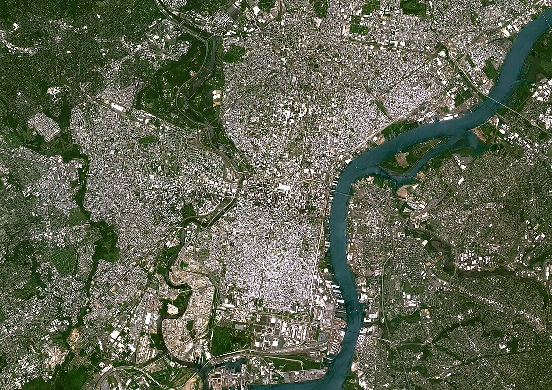 Philadelphia, Pennsylvania, USA, satellite image