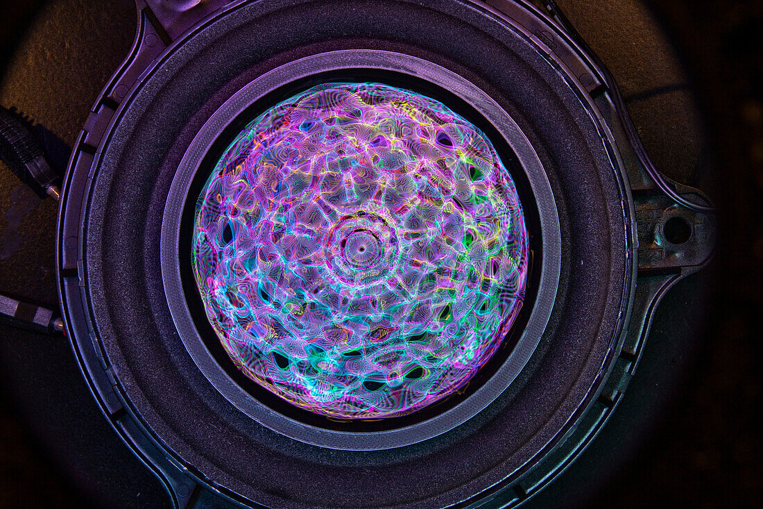 Cymatics sound pattern