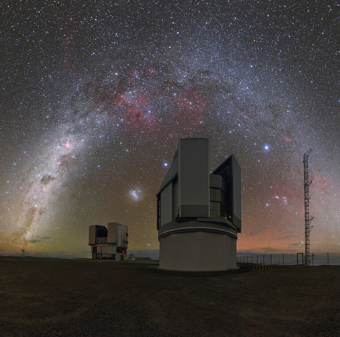 Very Large Telescope at night, Chile
