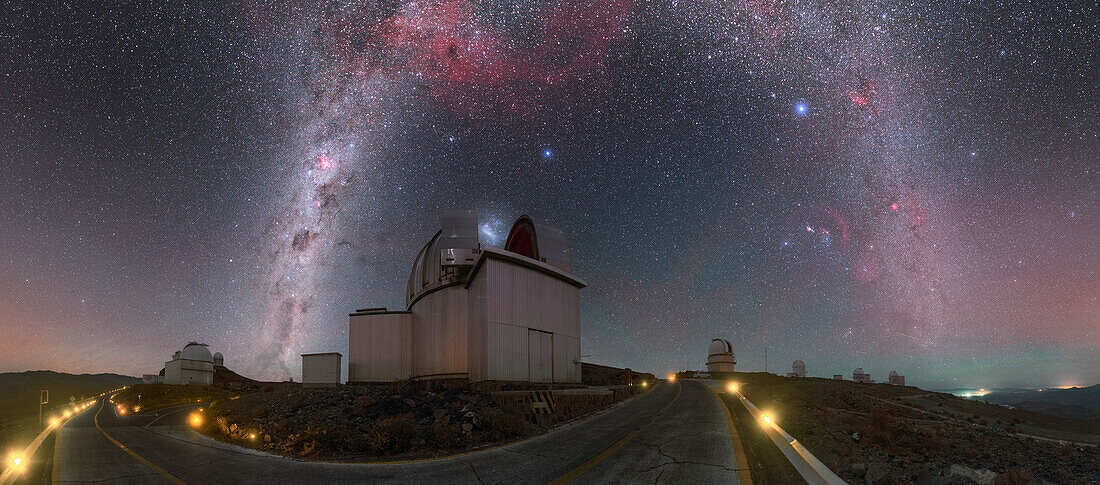 MPG-ESO 2.2-metre telescope at night, Chile