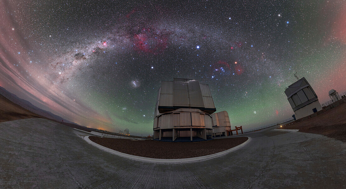 Very Large Telescope at night, Chile