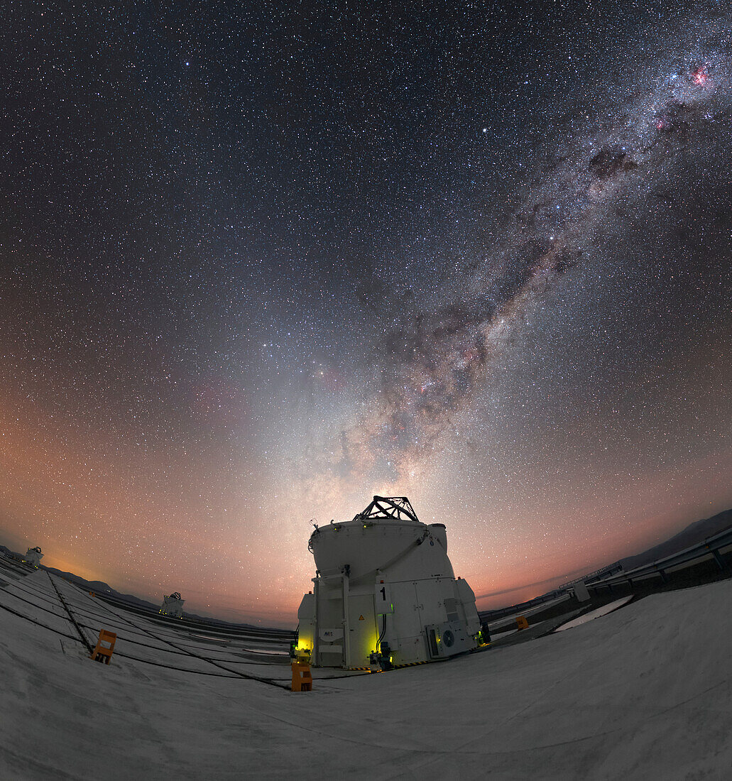 VLT Auxiliary Telescope at night, Chile