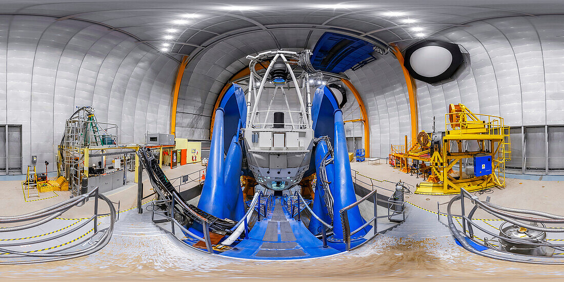 Victor M Blanco telescope, interior view