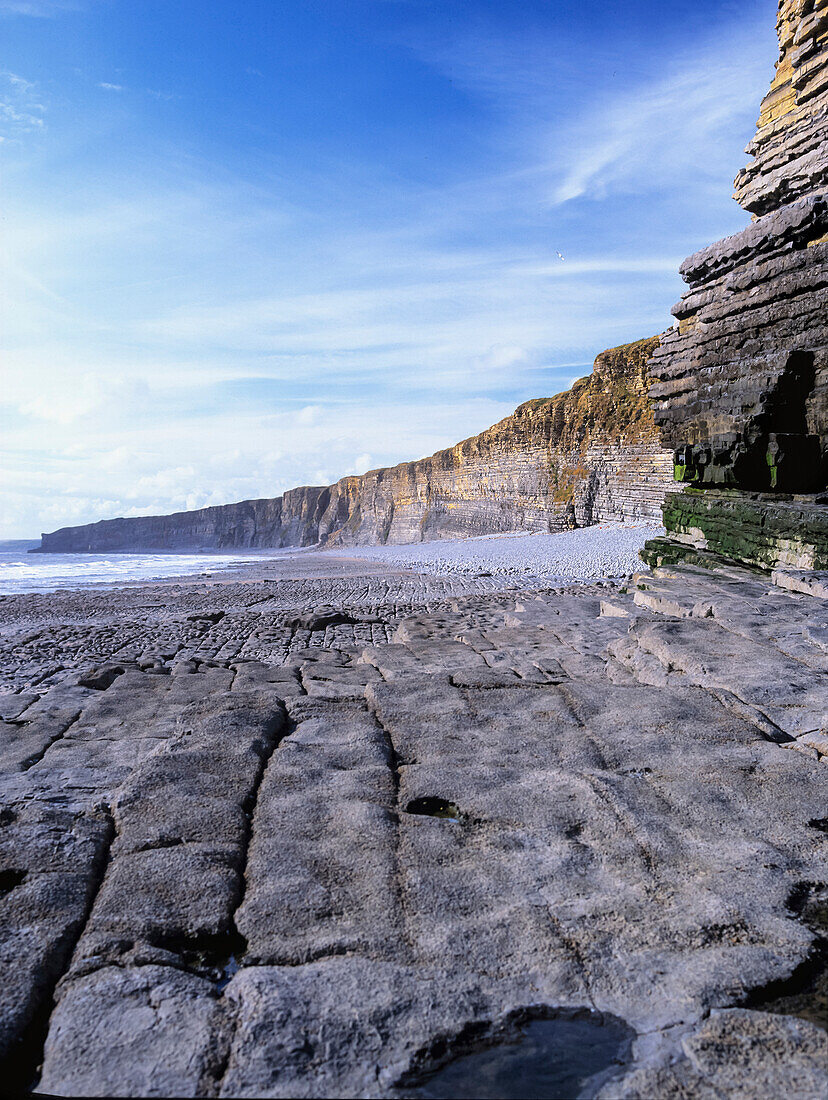 Coastal limestone platform