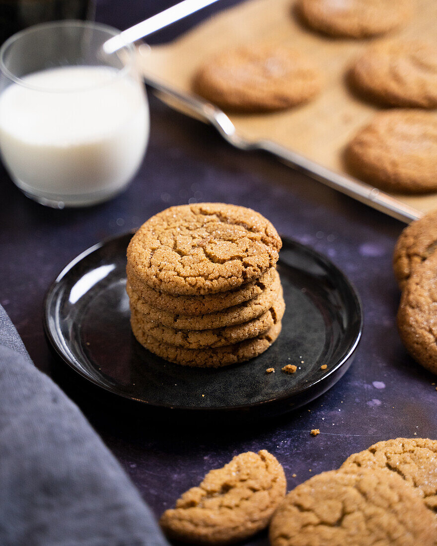 Snickerdoodle-Kekse mit Ingwer und Zimt