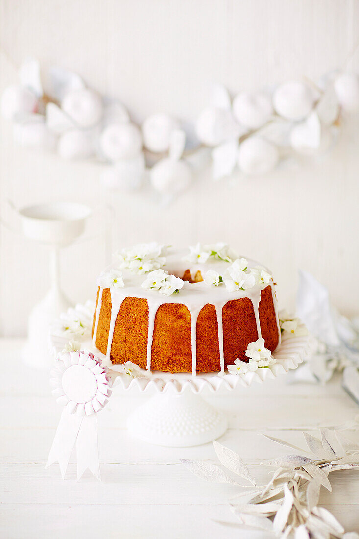 Lemon and earl grey chiffon cake