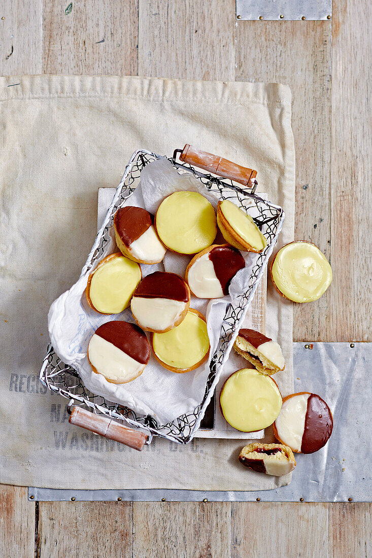 Pineapple and neenish tarts