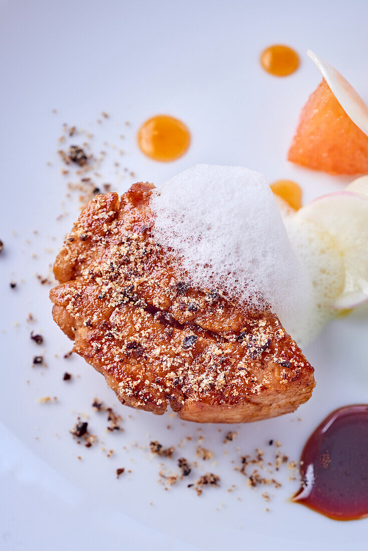 Sweetbreads with grapefruit