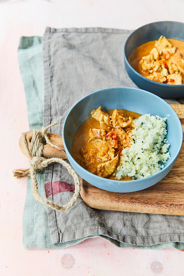 Chicken and rice curry
