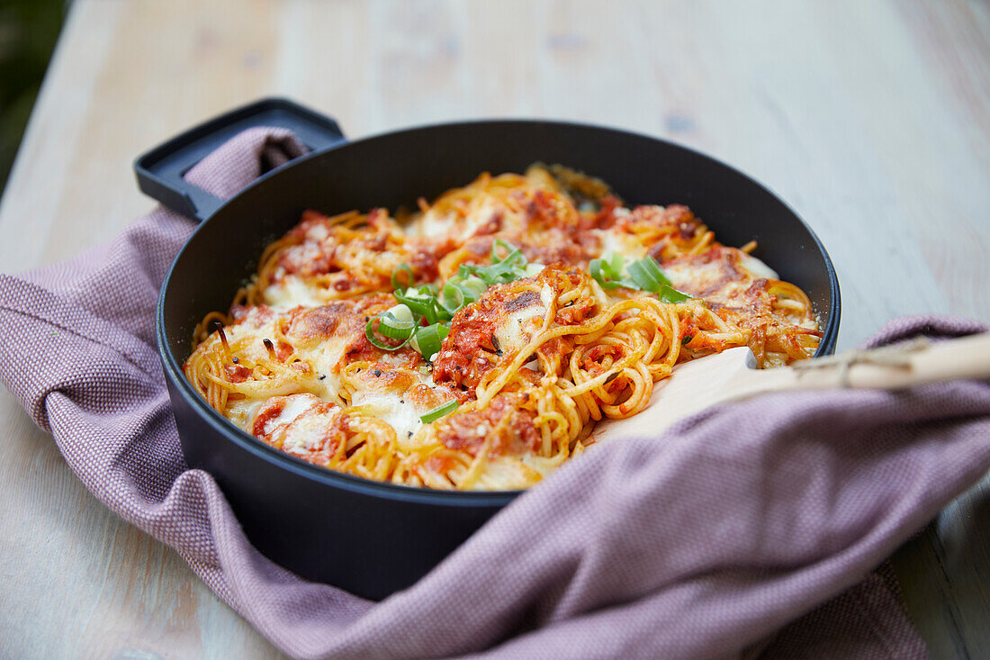 Spaghetti casserole