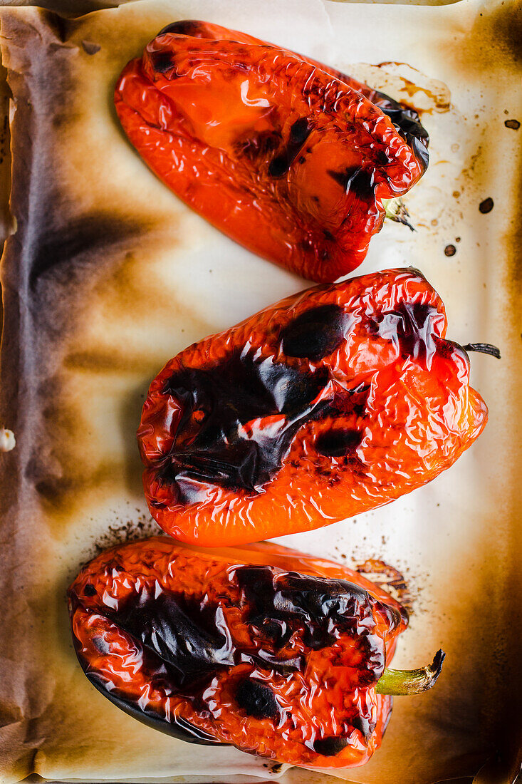 Roasted red peppers