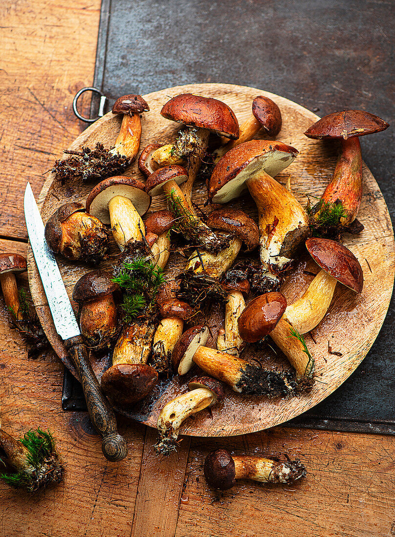 Mixed wild mushrooms