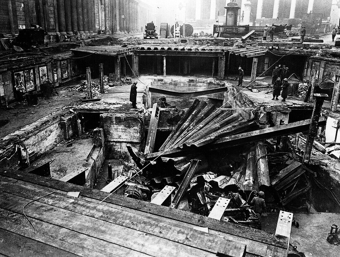 World War II bomb damage, London, UK