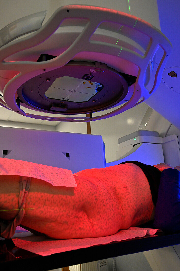 Patient undergoing radiotherapy